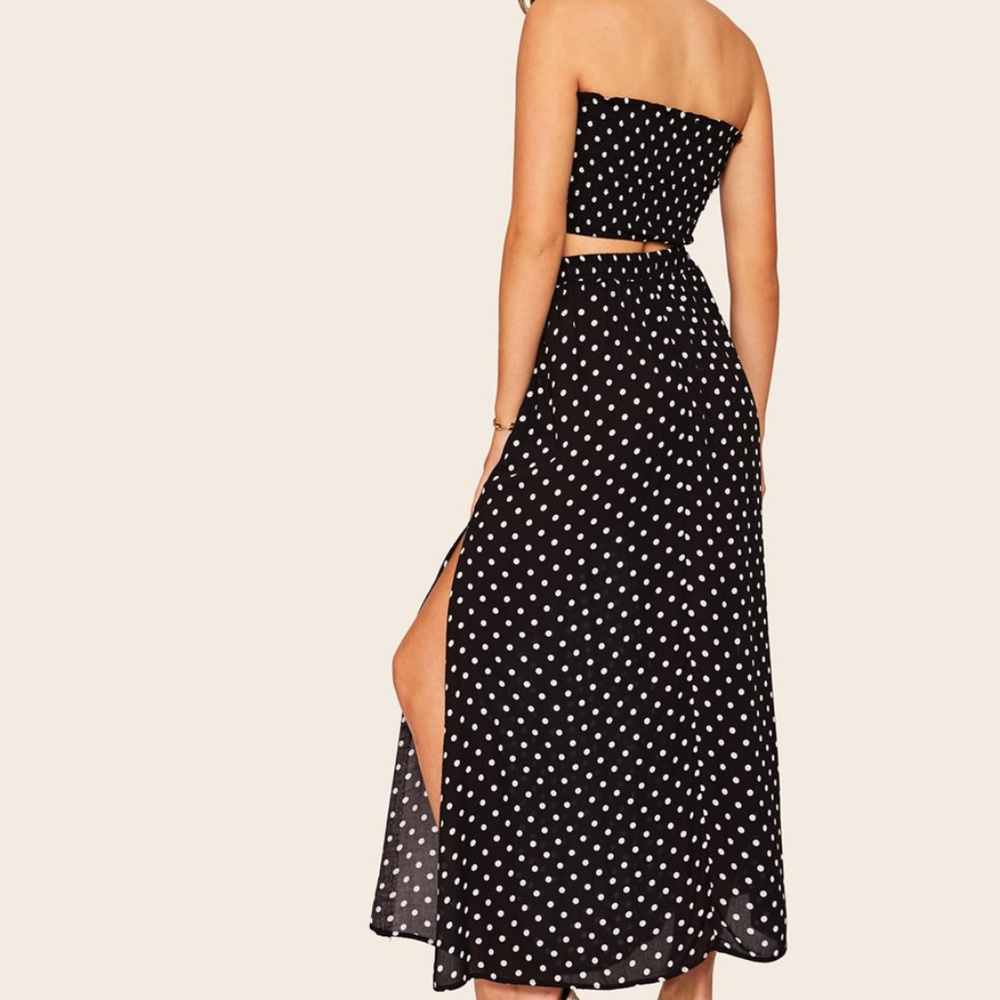2 Piece Dress Backless Skirt Set - Picture 4 of 5